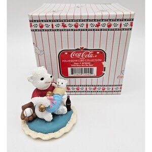 Coca Cola Polar Bear Cubs Figurine Little Boys are the Best Baby Shower Gift